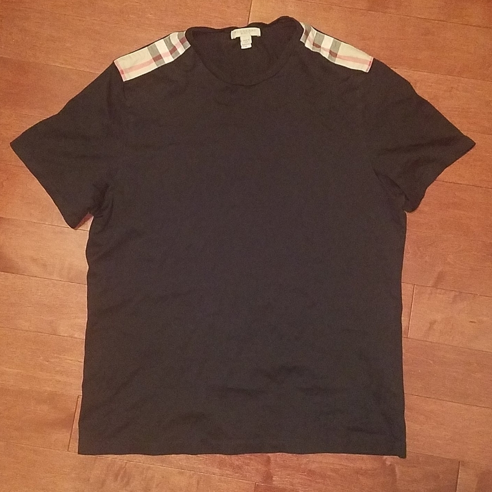 Burberry Men's Crewneck Shoulder Patch Shi…